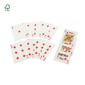 PVC Plastic Waterproof High Quality Customize Size Logo Playing Cards Manufacturers