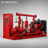 Système de pompe à incendie diesel électrique basse pression EDJ 1,5 CV avec pompe jockey centrifuge multi-étages pour la sécurité des bâtiments industriels
