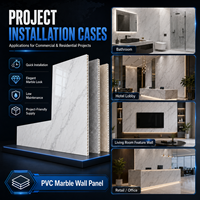 Proveedor de Paneles de Pared de PVC con Aspecto de Mármol al por Mayor para Proyectos de Hoteles, Cocinas Comerciales y Baños |   OEM
