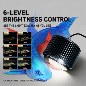 Projecteur LED pour aquarium Mayin 120W à spectre complet pour poissons Jiluo, lampe d'aquarium pour la croissance des algues et l'amélioration des couleurs - Product Image 3