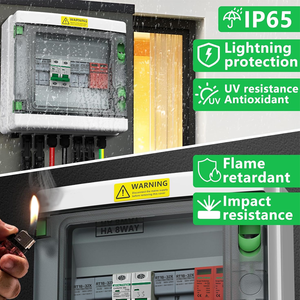 Kotak Kombiner PV Surya IP65 2 in 1out DC500V 32A dengan Pemutus Sirkuit, Pelindung Lonjakan, dan Sekring PV 15A serta Sakelar Pemutus - Product Image 2