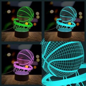 2026 Trending USB Table Lights 1pc 3D Basketball <b>Nightlight</b> Eco-friendly ABS Material Christmas Decoration Novelty Gift for - Product Image 5