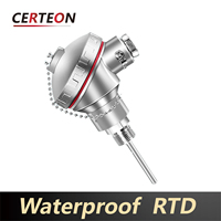 Capteur PT100 étanche avec sonde filetée en acier inoxydable pour mesure industrielle précise de température
