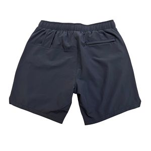 Pantaloncini Sportivi da Uomo ad Alte Prestazioni OEM ODM, Grigio Scuro con Cordoncino Verde <span class=keywords><strong>Neon</strong></span> - Product Image 2
