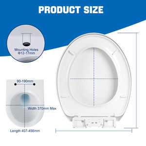 <span class=keywords><strong>Asiento</strong></span> de Inodoro Universal Económico para Baño, <span class=keywords><strong>Asiento</strong></span> de Inodoro con <span class=keywords><strong>Cierre</strong></span> Amortiguado, <span class=keywords><strong>Asiento</strong></span> de Inodoro de Plástico de 45 cm - Product Image 5