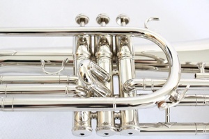 Orquesta de la banda de marcha RTS para los artistas F Latón plano Color plata Pistón de acero inoxidable Mellophone de marcha en venta OEM - Product Image 6