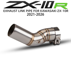 Tubo de Escape ZX10R para Kawasaki Ninja <span class=keywords><strong>ZX10RR</strong></span> ZX-10R/10RR 2021-2026, Kit de Escape para Motocicleta, Tubo Adaptador Super Racing de 51MM - Product Image 1