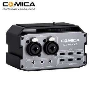 COMICA CVM-AX3-mezclador de Audio para micrófonos, doble XLR/6,35mm/3,5mm (2 grupos)