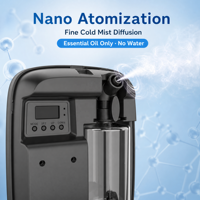 Diffuseur d'arômes pour salle de sport 400 ml, nébuliseur à brume froide sans eau, application Bluetooth, 1000 m³, écran LCD, 5 modes, verrouillage par clé, contrôle intelligent