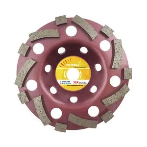 Cold Press 5inch sintered 125*22.23 diamond segmented diamond grinding cup wheel for concrete stone