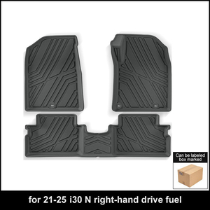 <span class=keywords><strong>Tappetini</strong></span> per bagagliaio in TPE per guida a destra, compatibili con <span class=keywords><strong>Hyundai</strong></span> <span class=keywords><strong>i30</strong></span> N 2021-2025, resistenti a tutte le condizioni atmosferiche, accessori per interni auto - Product Image 6