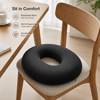 Coussin ergonomique en mousse à mémoire de forme pour le bureau, idéal pour les hémorroïdes, la protection post-opératoire et le coccyx, personnalisable