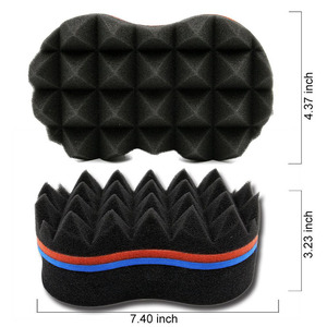 Éponge à cheveux ondulée Double face de forme ovale, éponge à cheveux ondulée Double face pour femmes <span class=keywords><strong>Afro</strong></span> et enfants - Product Image 5