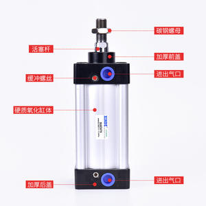Cylindre à piston à double action Airtac SU sur mesure, non standard, tailles standard 32 40 50 63 80 100 125*25/75 - Product Image 3