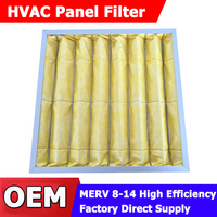 Filtre rigide F7 pour systèmes HVAC, grande capacité de retention de poussière, pour l'électronique pharmaceutique et les systèmes de ventilation de salles blanches