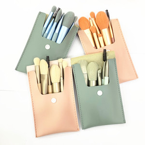 Conjunto de pincéis de maquiagem profissional 7pcs rosa conjunto de pincéis de maquiagem bonito portátil mini conjunto de pincéis de maquiagem - Product Image 1