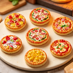 Pizza de Resina, Regalo para Amantes de la Comida Italiana, Regalo para Estudiantes Culinarios, Linda Comida de Juguete para Casa de Muñecas, Cocina, Juguete para Niños, Relleno para Bolsas de Regalo - Product Image 5