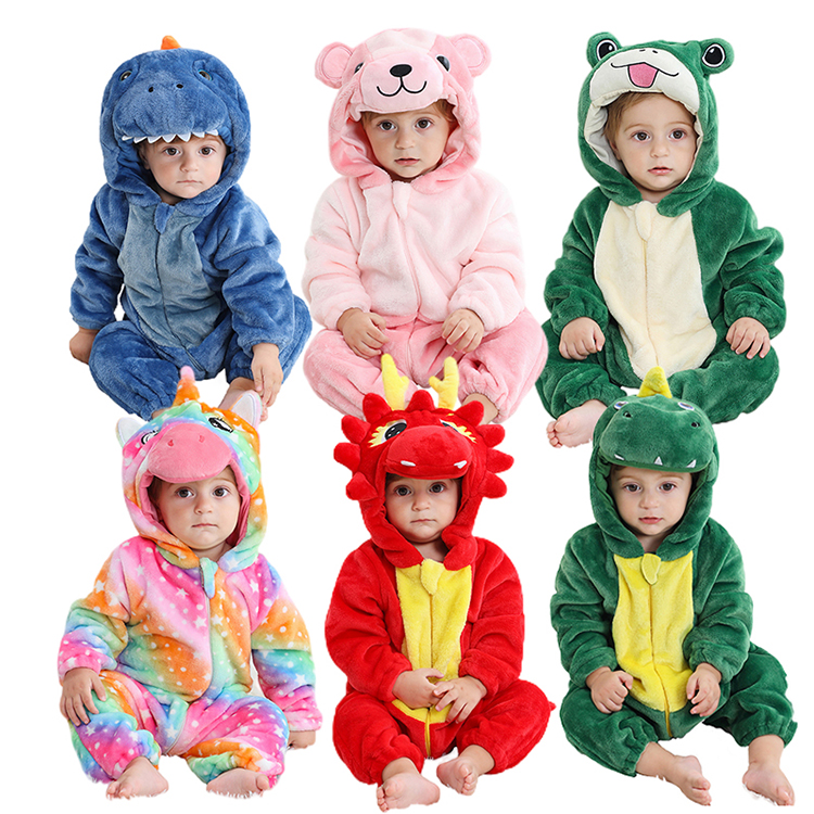 Michley 2023 Dragon Cartoon Baby Romper – Animal Style Baby Boy Jumpsuit with Soft Comfortable Fabric