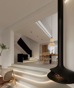 Caminetto <span class=keywords><strong>a</strong></span> <span class=keywords><strong>Bioetanolo</strong></span> Ecologico da Interno Autoportante in Acciaio con Fuoco Reale e Riscaldamento, Caminetto Sospeso <span class=keywords><strong>a</strong></span> Soffitto, Dimensioni 60cm - Product Image 3