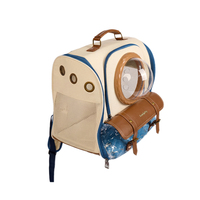 Sac à dos de transport pour animaux de compagnie Touchdog 360 View, durable, grande capacité, en plastique et polyester, respirant, pour chat et chien, idéal pour les voyages