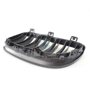 Grille en fibre de carbone double ligne pour BMW E92 E93, pièce de mise à niveau du pare-chocs avant - Product Image 4