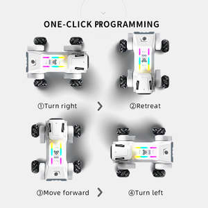 ALBASSA Nouveau R37 Chien robot télécommandé à huit roues motrices en plastique avec dialogue vocal, chant, danse, lumière <span class=keywords><strong>et</strong></span> son éducatif - Product Image 6