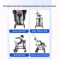 Exosquelette robotique électrique pliable et réglable en hauteur pour enfants handicapés, aide à la marche et rééducation pour patients victimes d'AVC
