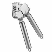 Presse-ail en acier inoxydable de qualité supérieure, manivelle ergonomique, lavable au lave-vaisselle, gadget de cuisine haut de gamme, éplucheur, brosse