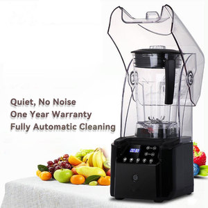 Extracteur de jus/machine à smoothies professionnel silencieux, capacité de 2200 ml, 2200 W, commande par écran tactile, récipient sans BPA, noir - Product Image 1