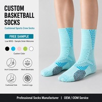 Chaussettes de sport respirantes en maille avec soutien de la voûte plantaire pour hommes, idéales pour le basketball, l'entraînement et la compétition