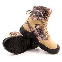 Hiver chasseur extérieur acier orteil tactique activité camouflage cheville haute bottes de sécurité pour hommes