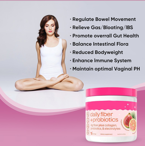 OEM Harian suplemen serat bubuk pencernaan kesehatan dengan kolagen probiotik & elektrolit - Product Image 4