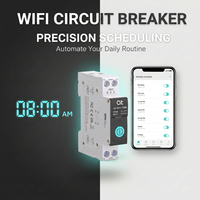 Interrupteur WiFi miniature AT Tuya AT-SY1-TSW, disjoncteur basse tension, disjoncteur électronique WiFi, interrupteur intelligent WiFi, disjoncteur WiFi Mcb