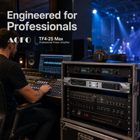 Amplificateur de puissance audio numérique professionnel 4 canaux 2500W SiC haute résolution 8 Ohm XLR pour caissons de basses et enceintes PA