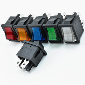 I/o מתג קטן 15 x21 מ "מ הוביל מתג אור נדנדה 4-פין 12v-24v-110v-220v <span class=keywords><strong>dc</strong></span> תאורה Kcd1-104/201n 6-10 a 250 v - Product Image 5