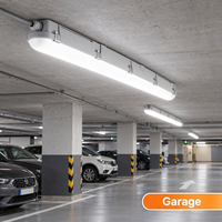 Luminaire LED Tri-Proof 1500mm IP66 IK08 31W-55W 160 Lm/W, Raccordable, Étanche, pour Entrepôt et Garage