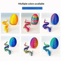 Ensemble d'œufs de dragon imprimés en 3D en PLA, figurine de dragon chinois, cadeau, objet décoratif coloré, jouet créatif tendance, ornement le plus vendu