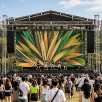 Écran LED d'extérieur P2.6 P2.976 P3.91 P4.81, fréquence de rafraîchissement 7680Hz, luminosité élevée 6500cd, mur vidéo pour location, scène et concert