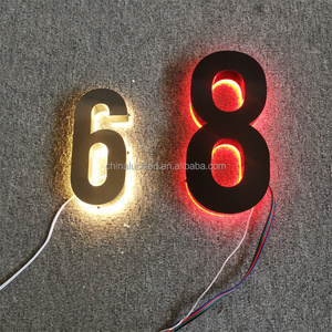 <span class=keywords><strong>Número</strong></span> <span class=keywords><strong>de</strong></span> puerta interior led personalizado retroiluminado negro mate <span class=keywords><strong>número</strong></span> <span class=keywords><strong>de</strong></span> puerta signo 3D acrílico RGB luces <span class=keywords><strong>número</strong></span> <span class=keywords><strong>de</strong></span> puerta signo - Product Image 1