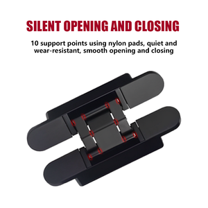 Charnière de porte en alliage de zinc réglable 3D à grand angle de 180 ° à fermeture douce pour cuisine, salle de bain <span class=keywords><strong>ou</strong></span> immeuble de bureaux - Product Image 2