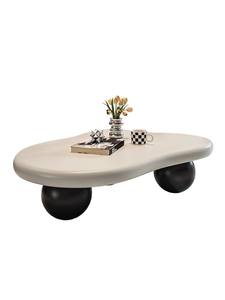 <span class=keywords><strong>Mesa</strong></span> de <span class=keywords><strong>Centro</strong></span> Moderna Minimalista con Forma de Nube, Estilo Crema, Madera MDF, para Hogar u Hotel - Product Image 6