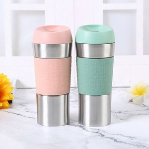 Tazas Térmicas de Acero Inoxidable al por Mayor en Stock, Termo de Vacío de Doble Pared de 550ml con Boca Ancha y Tapa para Camping y Senderismo - Product Image 1