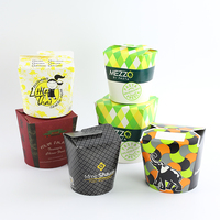 Boîte à nouilles en papier à fond rond personnalisée, boîte à nouilles pour emballer les repas du midi, boîte à nouilles de 26 oz