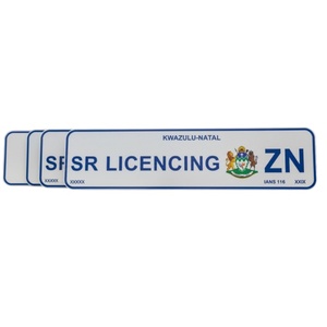 Custom embossed aluminum reflective <strong>license</strong> <strong>plates</strong> from Gauteng, South Africa, suitable <strong>for</strong> cars, motorcycles, and <strong>trailers</strong> - Product Image 3