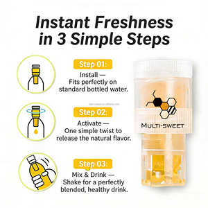 Tapas de Plástico Manuales para Botellas de Miel al por Mayor, Grado Alimenticio PP, Capacidad de 36g, Portátiles para Bebidas y Agua Mineral - Product Image 6