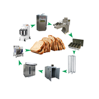 Chaîne de production de boulangerie de pain grillé de cuisson Machine de ligne de fabrication de pain grillé pour l'usine de boulangerie