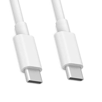 Kabel Data USB Type-C ke C Grosir Massal, Pengisian Cepat 3A, Konduktor Tembaga Murni, Selubung Nilon, 1M