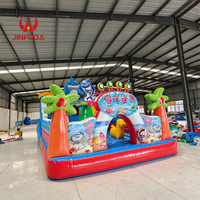 Aire de jeux gonflable sur le thème de l'espace de qualité commerciale avec toboggans, château gonflable pour enfants pour événements en plein air