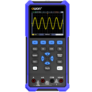 Oscilloscope portable HDS272 250MS/s 200MHz 4.5 Multimètre numérique multifonction 3.5'' LCD 8k Points Source de signal 1 - Product Image 1