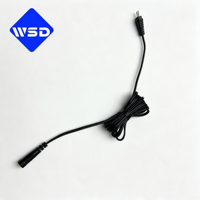 Câble d'alimentation DC personnalisé OEM, assemblage de câble avec fiche POM 2 broches 2,1 mm, câble DC UL pour adaptateur secteur, bande LED, caméra
